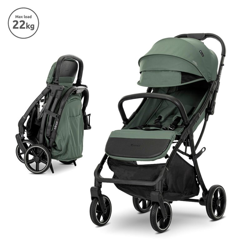 Детска количка Minori Green до 22 кг автоматично сгъване