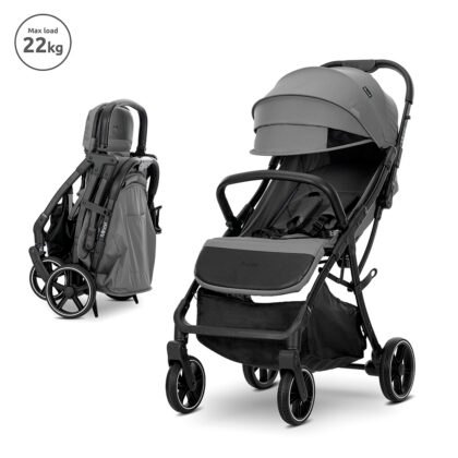 Детска количка Minori Grey до 22 кг автоматично сгъване