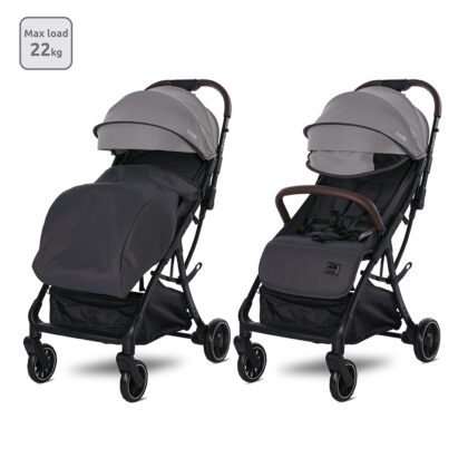 Детска количка Minori до 22 кг автоматично сгъване Grey
