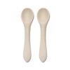Силиконови лъжички 2 бр. Natural Beige