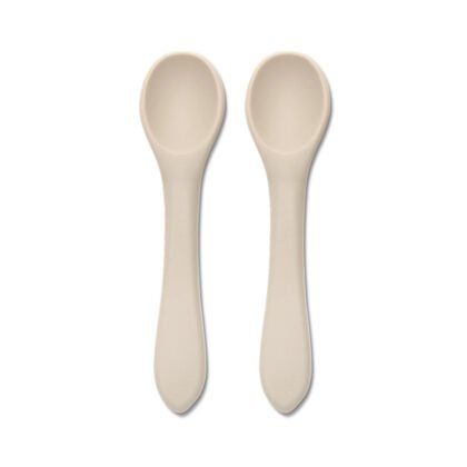 Силиконови лъжички 2 бр. Natural Beige