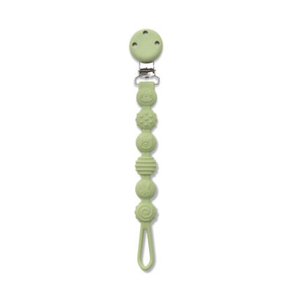 Силиконов държач за биберон Natural Fresh Green