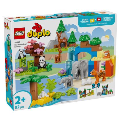LEGO® DUPLO 10446 - Семействата на дивите животни „3 в 1“