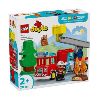 LEGO® DUPLO 10473 - Пожарна кола с маркуч и пожарникар