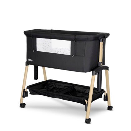 Мини кошара Millie с падаща преграда Black/ wooden