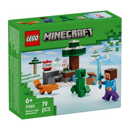 LEGO® Minecraft 21583 - Приключението на стив в тайгата