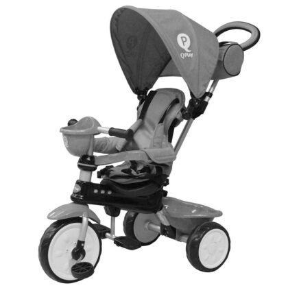 Триколка, QPlay, Comfort 4 в 1, сива