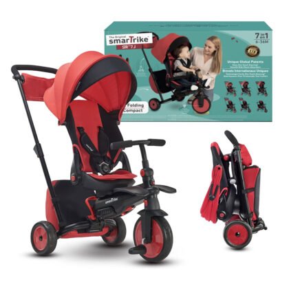 Smartrike - Сгъваема триколка 7-в-1 smarTfold, STR7 J, червена