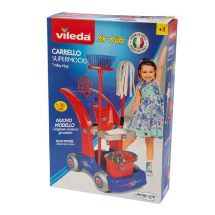 Комплект за игра Макси почистваща количка Vileda, 50 см
