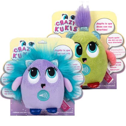 Плюшена играчка с весело гласче Crazy Kukis, асортимент