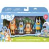 Bluey - Комплект 4 фигурки - Блуи и семейство