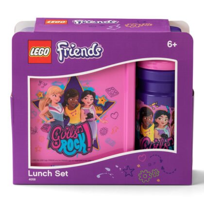 LEGO® Комплект бутилка за вода 390 мл и кутия за храна, Friends Girls Rock