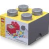 LEGO® Кутия за съхранение Тухличка 4, циментено сива