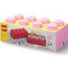LEGO® Кутия за съхранение Тухличка 8, светло лилава