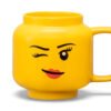 LEGO® Керамична чаша (голяма) 500 мл, намигащо момиче