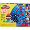 Play-Doh Marvel - Комплект с фигурки Капитан Америка, Спайдърмен и Черната пантера