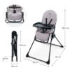 Kinderkraft BINCI столче за хранене GREY