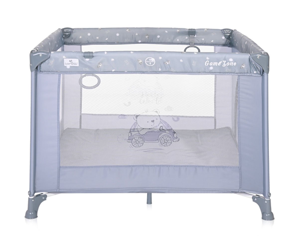 Lorelli Кошара за спане и игра Game Zone Silver Blue Car