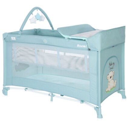 Lorelli Кошара за спане и игра Noemi 2 нива Plus blue Surf Teddy