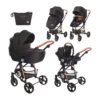 Lorelli Комб.количка Crysta 3в1+чанта black Diamond