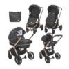 Lorelli Комб.количка Ramona Luxe black+чанта