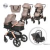 Lorelli Комб.количка Viola с трансформираща седалка до 22 кг Pearl Beige