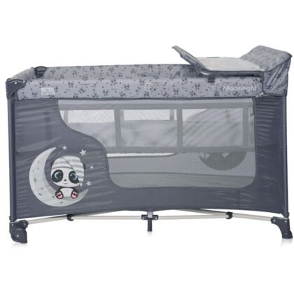 Lorelli Кошара за спане и игра Moonlight 2 нива Cool Grey Pandas