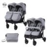 Lorelli Количка за близнаци Duo+ чанта cool grey