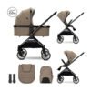 Lorelli Комб. количка Reya 2в1 до 22 кг с реверсив. дръжка и кош, beige