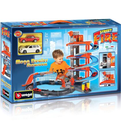 Bburago Street Fire - Паркинг на 3 нива, с 2 броя колички