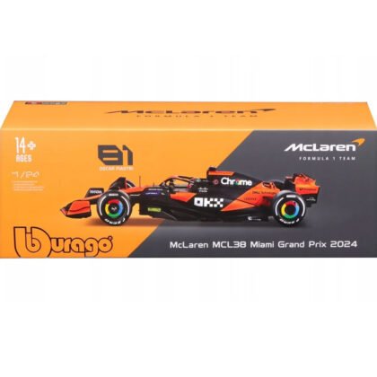 Bburago - модел на кола 1:24 - FF1 McLaren Team MCL38 (2024) #4