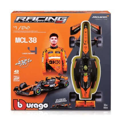 Bburago - модел на кола 1:24 - McLaren MCL38 номер 4