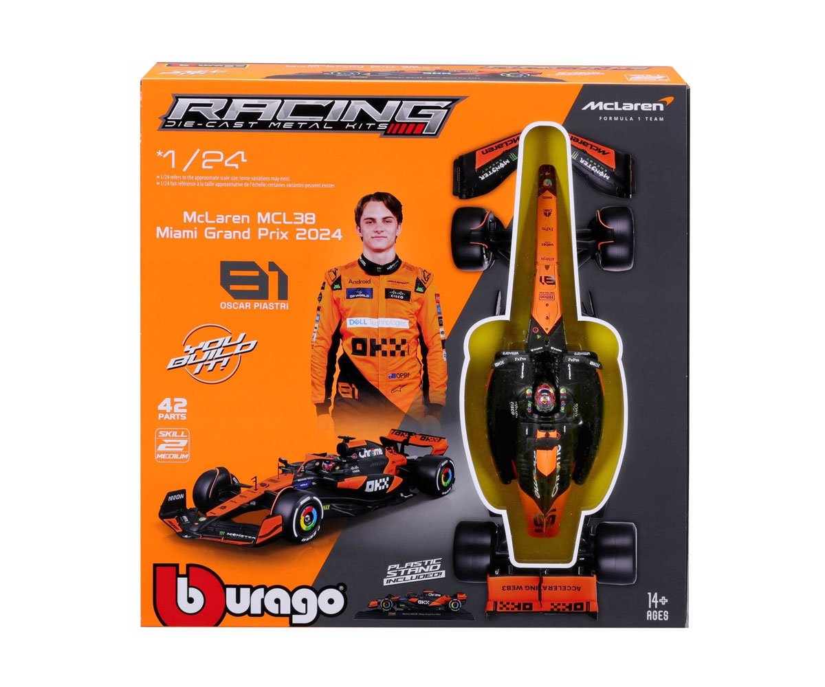 Bburago - модел на кола 1:24 - McLaren MCL38 номер 81
