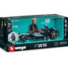 Bburago - модел на кола 1:24 - F1 Mercedes W15 с фигура на шофьор (#63)