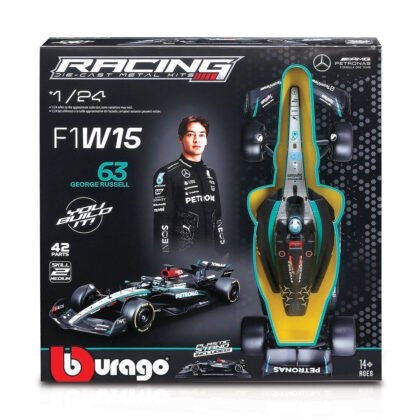 Bburago - модел на кола 1:24 - Комплект за сглобяване F1 Mercedes-AMG W15 (#63)
