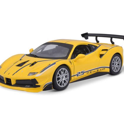 Bburago Ferrari - модел на кола 1:24 - Ferrari 488 Challenge, жълто