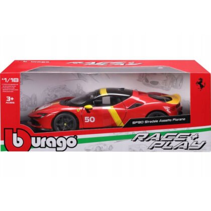 Bburago Ferrari - модел на кола 1:18 - SF90 Stradale Asseto Fiorano