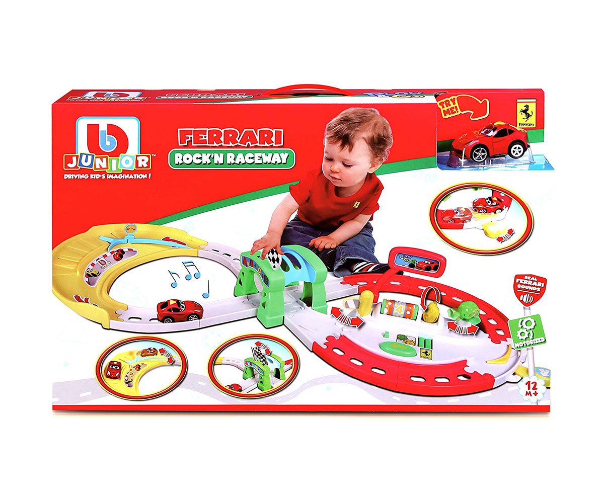 Bburago Junior - Комплект с писта за игра, със звук и светлина