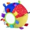 Playgro-Звъняща мека топка с етикет