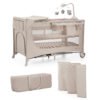 Kinderkraft JOY FULL 2 бебешка кошара с аксесоари BEIGE