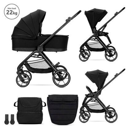 Д.КОЛИЧКА VENICE BLACK 2в1 до 22 кг с кош за новор