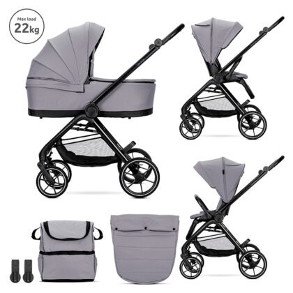 Д.КОЛИЧКА VENICE GREY 2в1 до 22 кг с кош за новоро