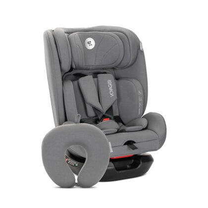 СТОЛ ЗА КОЛА VOYAGER GREY i-Size 40-150 CM+ВЪЗГЛАВ