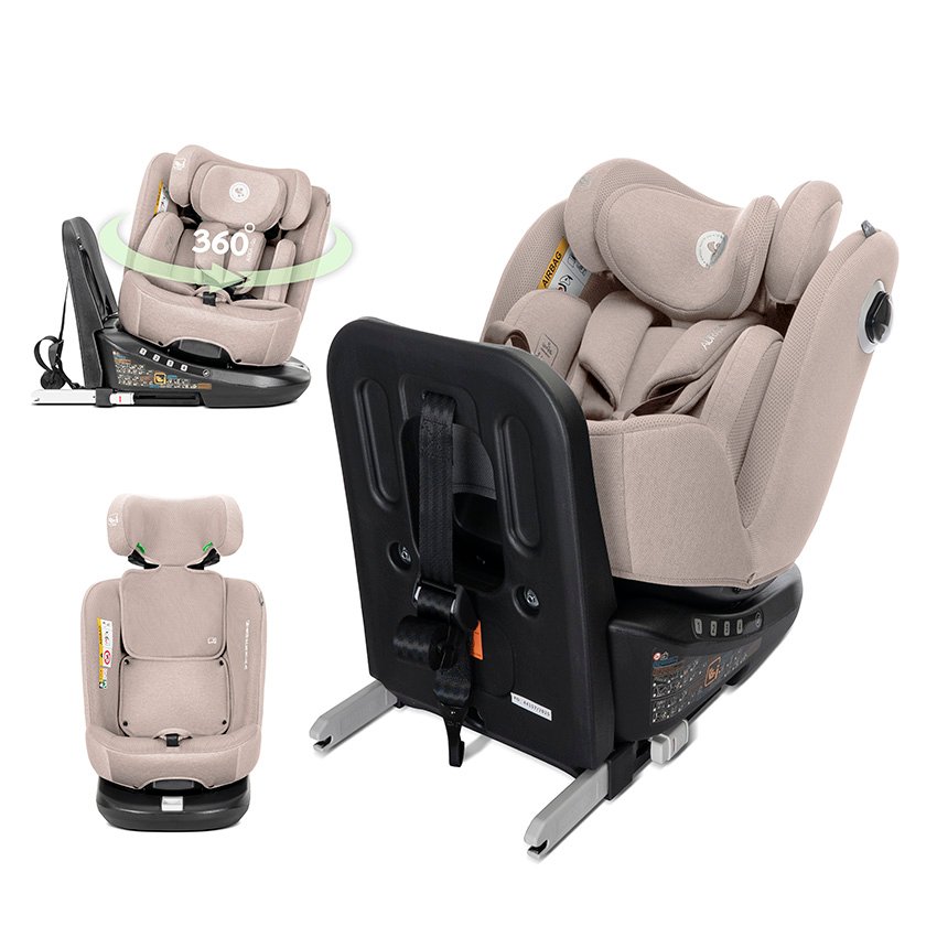СТОЛ ЗА КОЛА AURIGA BEIGE i-Size 40-150 CM ISOFIX,