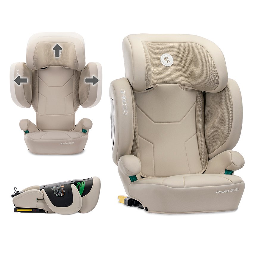 СГЪВАЕМ АВТОСТОЛ GROWGO BEIGE i-Size ISOFIX 100-15