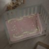 Pielsa-Релефно одеяло със светещи кристали Мече и зайче, 110x140 см, розово, кутия