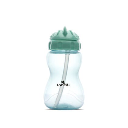 МИНИ СПОРТНА БУТИЛКА GREEN/BLUE със сламка