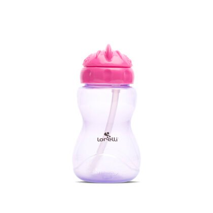 МИНИ СПОРТНА БУТИЛКА PINK/PURPLE със сламка