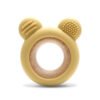 СИЛИКОНОВА ГРИЗАЛКА С БУК МЕЧЕ NATURAL YELLOW