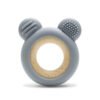 СИЛИКОНОВА ГРИЗАЛКА С БУК МЕЧЕ NATURAL GREY